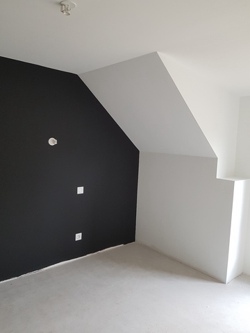 Peinture chambre - Noir et couleur - Angers